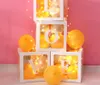 Şeffaf Sürpriz Bebek Balon Hediye Paketi Paketi Düğün Doğum Günü Partisi Dekorasyon Reklam Mektup Balonlar Kutusu