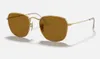 Luxury Frank Solglasögon män kvinnor fyrkantiga solglasögon för manlig kvinnlig sommardesign G15 glas UV -skyddsglaslinser med läderbox Gafas de Sol Para Hombre