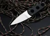 Super Edge Fixed Blade Knife Aus-8a Enkelkanter Blades Full Tang Black G10 Hantera raka knivar med kydex