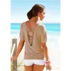 패션 티셔츠 여성 플러스 사이즈 XXXXL 5XL 여름 캐주얼 0 넥 탑 티 하라주쿠 Mujer 블랙 빈티지 여성 의류 레이스 티셔츠