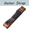 Verstellbarer Gitarrengurt-Schultergurt für akustische E-Gitarre, weich, mit Lederenden. 3625920