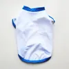 Blank Sublimation Pet Shirt Cotton Breathable Dog Shirts Soft Dog Apparel