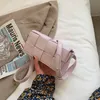 HBP 2021 Mode Luxurys Designer Taschen Mini Frauen Gepolsterte Plaid Echtes Leder Gewebt Kissen Umhängetasche
