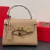 حقيبة الكتف Women Handbag حقيبة حمل Crossbody الأزياء سهلة سلسة جلدية حقيقية قفل قفل قفل القفل أعلى الأجهزة Hasp rem279i