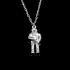 Fashion 31*13*6mm Universe Astronaut Pendant Necklace Link Chain For Female Choker Necklace Creative Jewelry party Gift