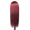 Cheveux vierges humains indiens 99j raides 10-32 pouces Bourgogne Yirubeauty Silky Straight 150% Densité 99J Full-mechanism Wigs Capless Wig