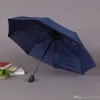 Paraguas plegables totalmente automáticos sólidos personalizables para hombres y mujeres, paraguas a prueba de lluvia de 8 huesos a prueba de viento con cubierta portátil WDH0994