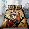 jake n sally nightmare before christmas children bedding set king queen double full twin single size bed linen set C1018