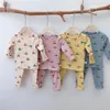 21 Pattern Print Cotton Baby Girls Boys Clothes Set Long Sleeve Tops+pants Outfits Infant Pajamas Suit Toddler Casual Clothing 201031