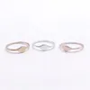 NEW fashion Gold-color ring Middle vertical line ring surface design Women's engagement rings