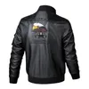 Fly Air Force Mens Flight Jacket Fur Linner Faux Leather Men Black Brown Coat Winter Bomber Man Plus Size 6xl 201105