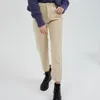 Wixra Women Corduroy Pants Ladies Casual Bottoms Female Trouser Straight Pants 2019 Autumn Winter High Waist Trousers T200103