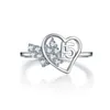 AINUOSHI 925 Sterling Silver Heart Numbers Forme Princesse Couronne Anneaux Sona Round Cut Fiançailles De Mariage Anneaux De Mariée Cadeaux Y200106