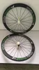 Roues en carbone de vélo plus récent de style blanc Green Rabbit Bicycle de vélo 700x25 mm freins en forme de cyclisme tubulaire en forme de tubulaire