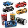Mini télécommande sans fil jouet voiture canettes de cola vitesse course électrique modèle à quatre voies jouet pour enfants