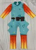 Fish Stick Cosplay Costume per Teen Boy Girl Pagliaccetto Abbigliamento Halloween Natale Bambino Maschera + Tuta 2pc Outfit Kid Playsuit 201027