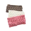 Winter Knitted Headband Ear Warmer Headband Women With Button Head Wrap Hairband Girls Elegant Hair Band Elastic Accessories