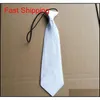 Sublimation Blank White Neck Ties 어린이 성인 넥타이 심장 전송 인쇄 블랭크 DIY 사용자 정의 소모품 Qylyuj Nana Shop