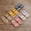 Été nouveau-né bébé sandales chaussures Simple couleur unie premiers marcheurs chaussures pour bébés décontracté semelle souple sandales enfant en bas âge filles chaussures