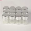 5 ml Små glasflaskor Aluminium Skruvlock Silverlock Mini Transparent Clear Empty Jars Flasks 100PCshigh QualTity