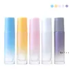 10ML Jade Roll On Bottle Travel Portable Mini Glass Essential Oil Bottles Natural Crystal Stone Cosmetic Empty Bottling RRB13232