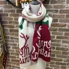 DHL Shipping 4 couleurs Elk Knit Scarf Femme Cartoon Christmas Knit Beanie Cap Cute Girl Crochet Scarves Outdoor hiver chaud Ski chaud FY6180 594