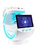 Bärbar 7 i 1 Hydra Facial Microdermabrasions Machine Ice Blue Magic Mirror Skin Analyzer RF Face Lifting Scrubber Oxygen Spraye Deep Rengöring