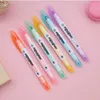 Highlighters Creative window design student pen 6 fluorescent pens set write or mark Multi choice color