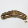 Oftbuy 100% Real Fur Collar Big Natural Raccoon Fur Fox Fur J1215