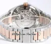 VSF V2 Aqua Terra 150m 43 5mm GMT A8605 Automatische heren Work Two Tone Rose Gold Bruine Gestructureerde wijzerplaat Roestvrij staal 231 20 43 22 0233F