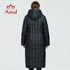 Astrid New Winter Women's Coat Women Long Warm Parka Plaid Fashion Thick Jacket Hooded Large Size