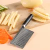 onda ondulada faca doméstica vegetal corte artefato fancy slicer francês frita batata cozinha vegetal frutas fatiar ferramenta