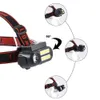 Super Bright LED Headlamp Cob Work Light 4 Tryb oświetleniowy Wodoodporna reflektor Zasilany przez 18650 baterii