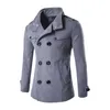 Lovzon British Style Winter Coat Men New Double Breasted Trench Coat Mens 캐주얼 슬림 착용 재킷 2011264712073