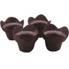 Lotus Pişirme Kağıt Cupcake Muffin Gömlekleri Parşömen Fincan Düğünler için Parşömen Fincan Gres Dayanıklı Sarmalayıcılar Doğum Günü XBJK2203