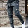 Hommes Joggers Zipper Pantalons décontractés Fitness Sportswear Survêtement Bas Skinny Pantalons de survêtement Pantalons masculins Gymnases Jogger Pantalon de survêtement H1223