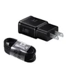 2in1 Comincan Usb Быстрое зарядное устройство для S6 S8 S10 9V 2A US EU plug Сетевой адаптер для путешествий полный 2A док-станция для домашней зарядки с черным кабелем типа c OPP