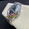 2022 CLEAN V2 126710 3186 CF3186 GMT Automatisk Mens Watch Pepsi Keramisk Bezel SS + 904L Rostfritt Stål Armband Svart Dial Sapphire Super Version Eternity Klockor 002