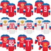 2016 Wereldbeker Team Rusland Herenhockey Jerseys 9 Orlov 7 Kulikov 1 Varlamov 92 Kuznetson WCH 100% gestikte jersey Elke naam en nummer
