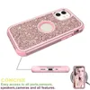 Glitter Electroplating 2in1 Diamond Android Mobile phone Cases Full Body Cover For iphone 6 7 8 11 12 Pro Max X XR Samsung s20 s21 note 20 S10