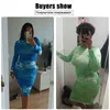 Women's Bodycon Dress 2021 Pleated Elegant Long Sleeve Party Dresses for Ladies Sexy Tight Female Clothing Evening Plus Size 5XL Y220214