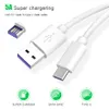 5A USB Type C Cables For Samsung S20 S9 S8 Xiaomi Huawei P30 Pro Fast Charge Mobile Phone Supercharge Wire