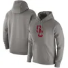 USC Trojans Heathered Gray Vintage Logo Club Fleece Pullover Hoodie UConn Huskies Sweatshirt GGG