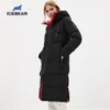 Chaqueta de mujer de invierno de alta calidad abrigo largo de mujer con capucha Parkas femeninas Ropa de marca de mujer GWD19507I 201127