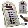 Relógio de Azan islâmico música jogando tempo lembrando a mesquita automática digital Ramadan LED Mesa de parede muçulmano Praia Calendário do calendário Y200407