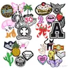 Diy patches for clothing iron embroidered patch applique iron on patches sewing accessories badge stickers for clothes bag 30pcs