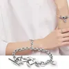 Bracelet chaîne en forme de serpent en forme de serpent en argent sterling 925 adapté aux perles de charme Pandora dames bijoux mode cadeau de luxe