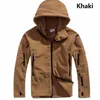 Mężczyźni US Winter Thermal Fleece Tactical Jacket Outdoor Sports Płaszcz z kapturem Militar Softshell Piesze wycieczki Outdoor Army Jackets