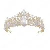 Colori 5 corona in lega fatta a mano Rinestone tiara sposa da matrimonio a fascia per la fascia da donna Accessori per capelli per capelli