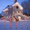 Flocon de neige de Noël Candy Cane Pathway Lights Home Garden Decor String Light Année extérieure Lumière Y201020